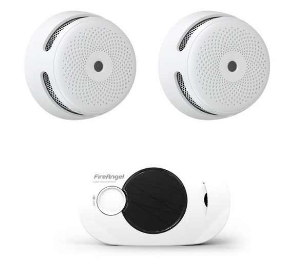 Smart Home Veiligheidspakket – 2 Slimme Rookmelders + CO-Melder met Display