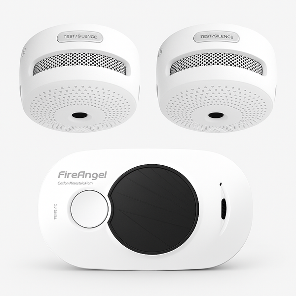 Smart Home Veiligheidspakket – 2 Slimme Rookmelders + CO-Melder met Display