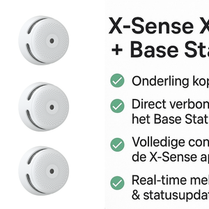 X-Sense Smart Home Pakket | 3 Slimme Rookmelders + WiFi Gateway