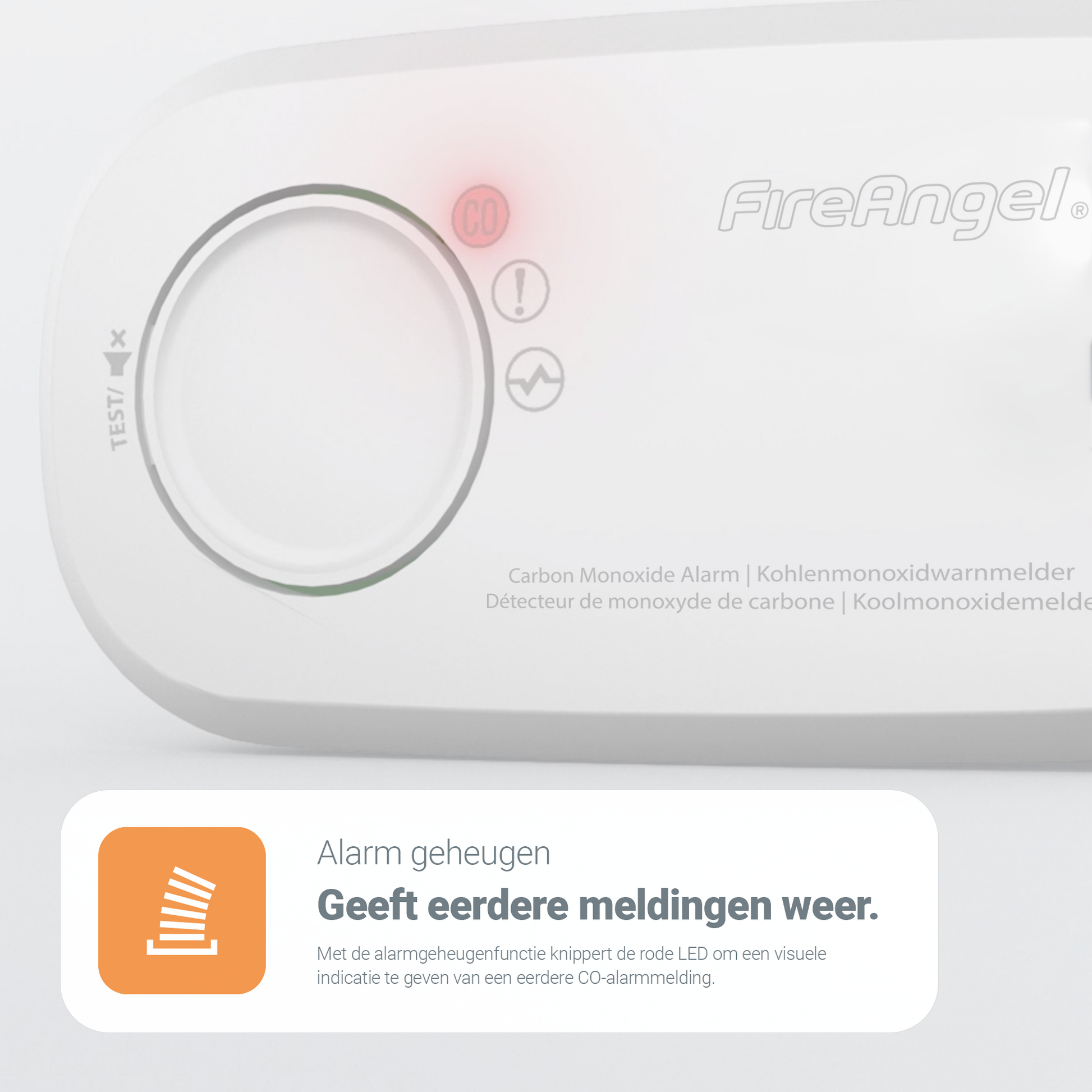 FireAngel FA3313-EUX10 Koolmonoxidemelder kopen | Snelle levering bij Meldershop.nl