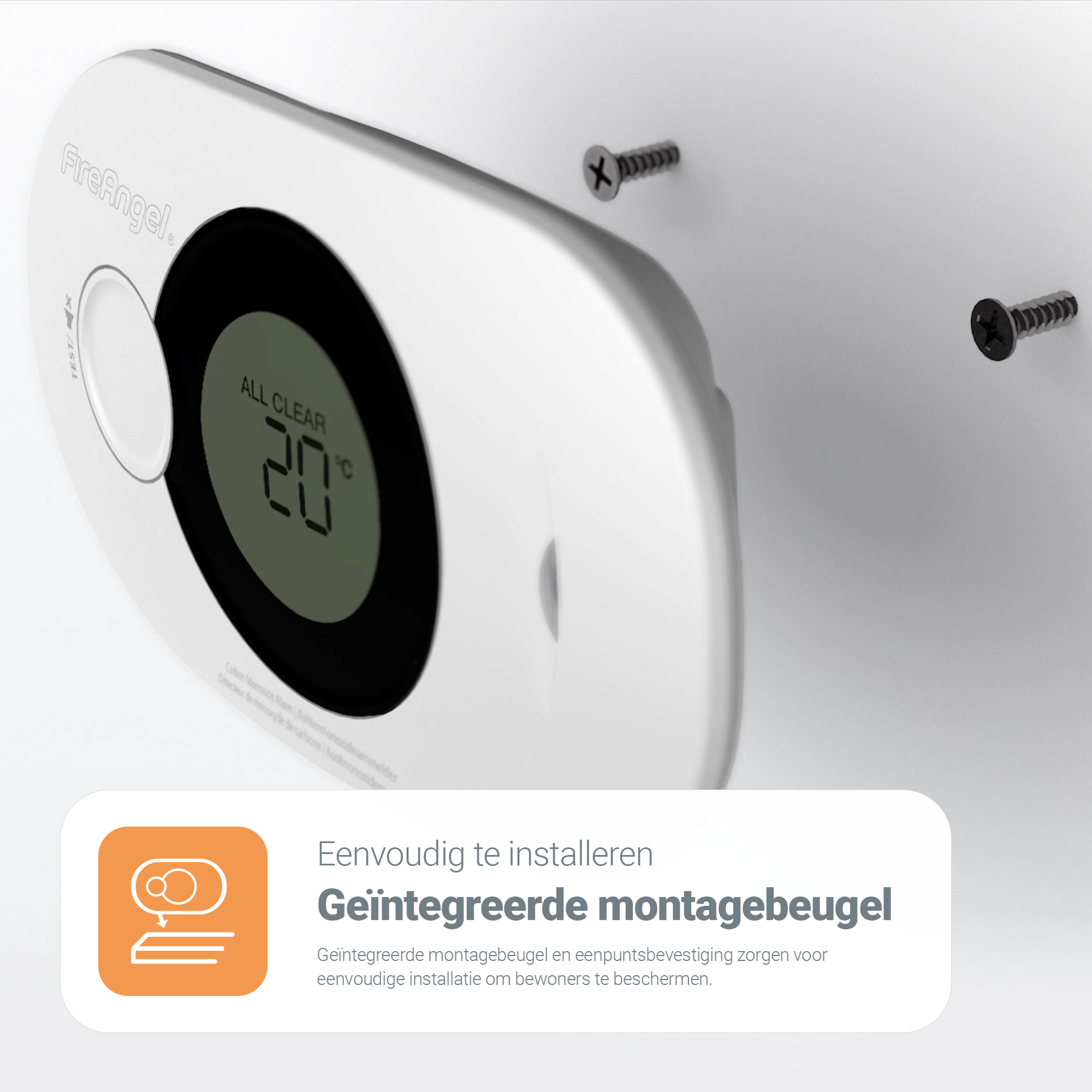 FireAngel FA3322-EUX10 Koolmonoxidemelder met Display kopen | Snelle levering bij Meldershop.nl