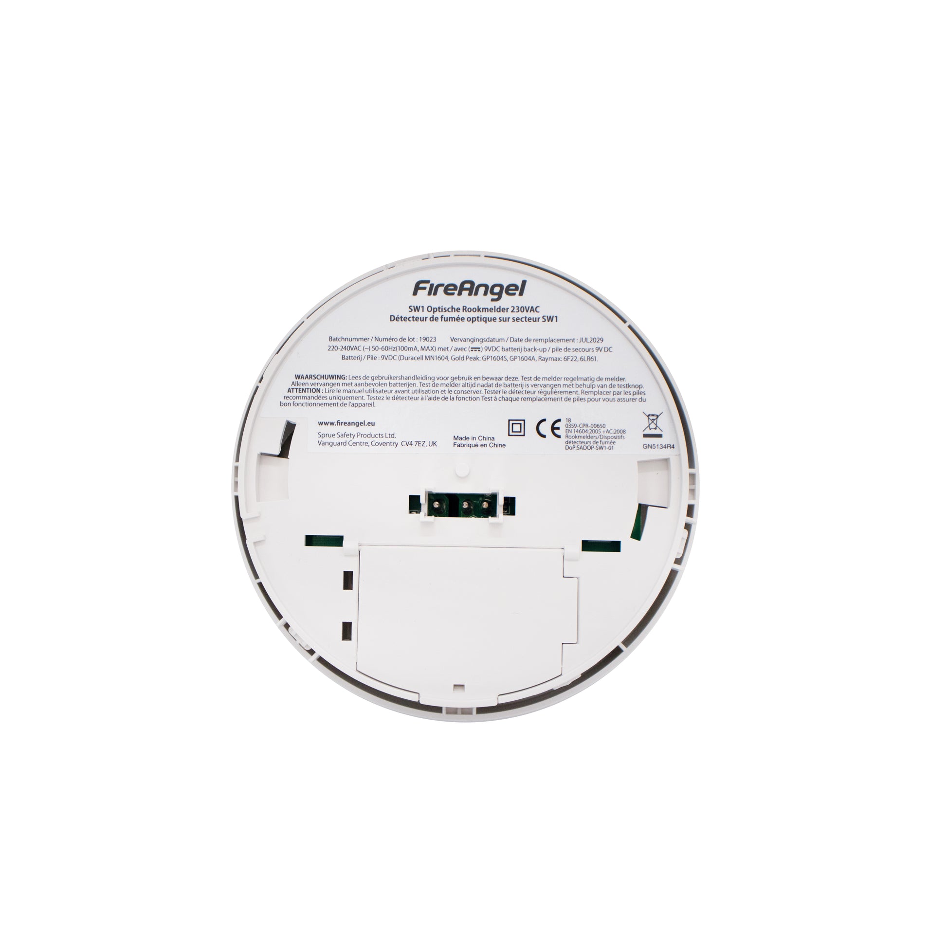 FireAngel SW1-EUT Rookmelder – Betrouwbare Branddetectie met Netvoeding en Back-up Batterij kopen | Snelle levering bij Meldershop.nl