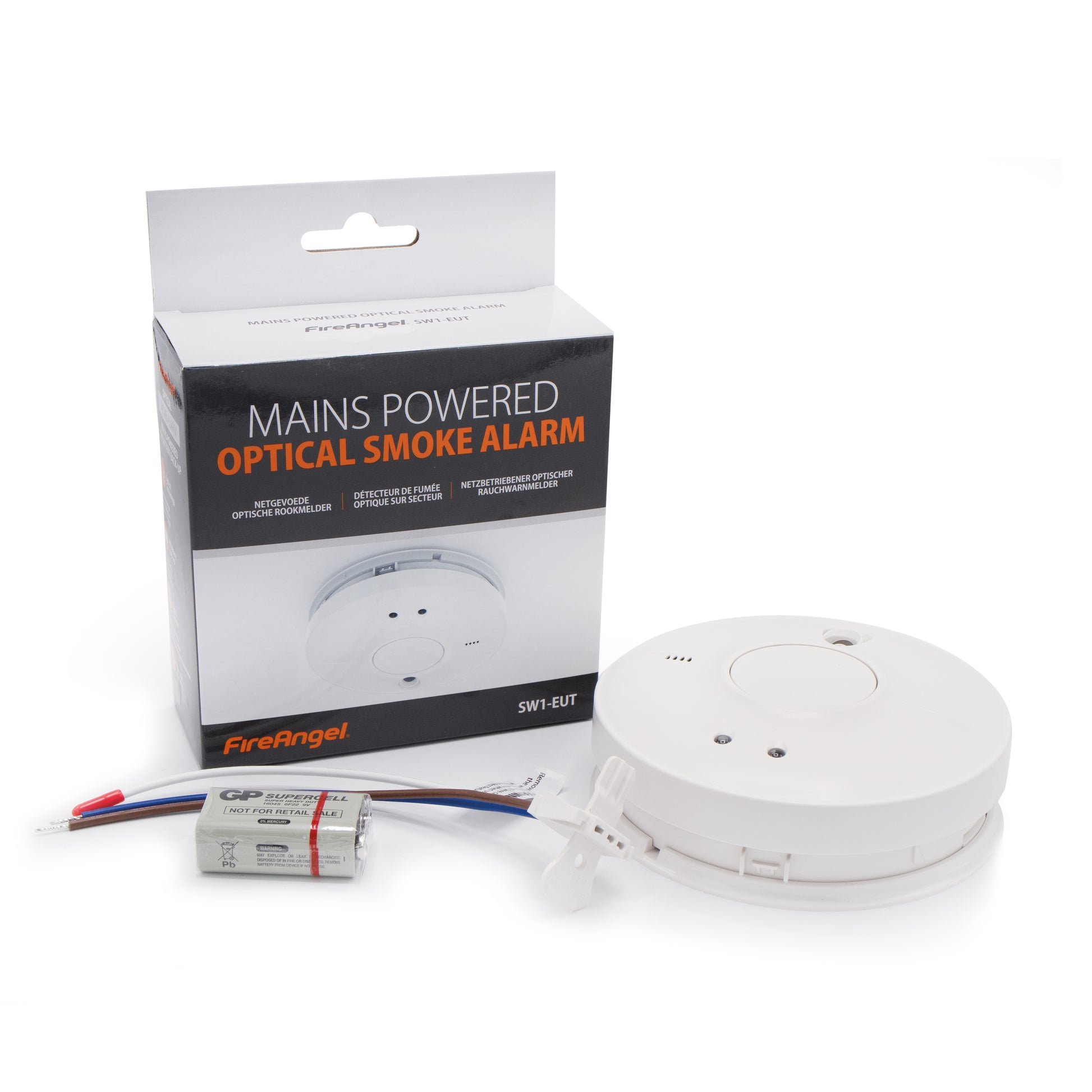 FireAngel SW1-EUT Rookmelder – Betrouwbare Branddetectie met Netvoeding en Back-up Batterij kopen | Snelle levering bij Meldershop.nl