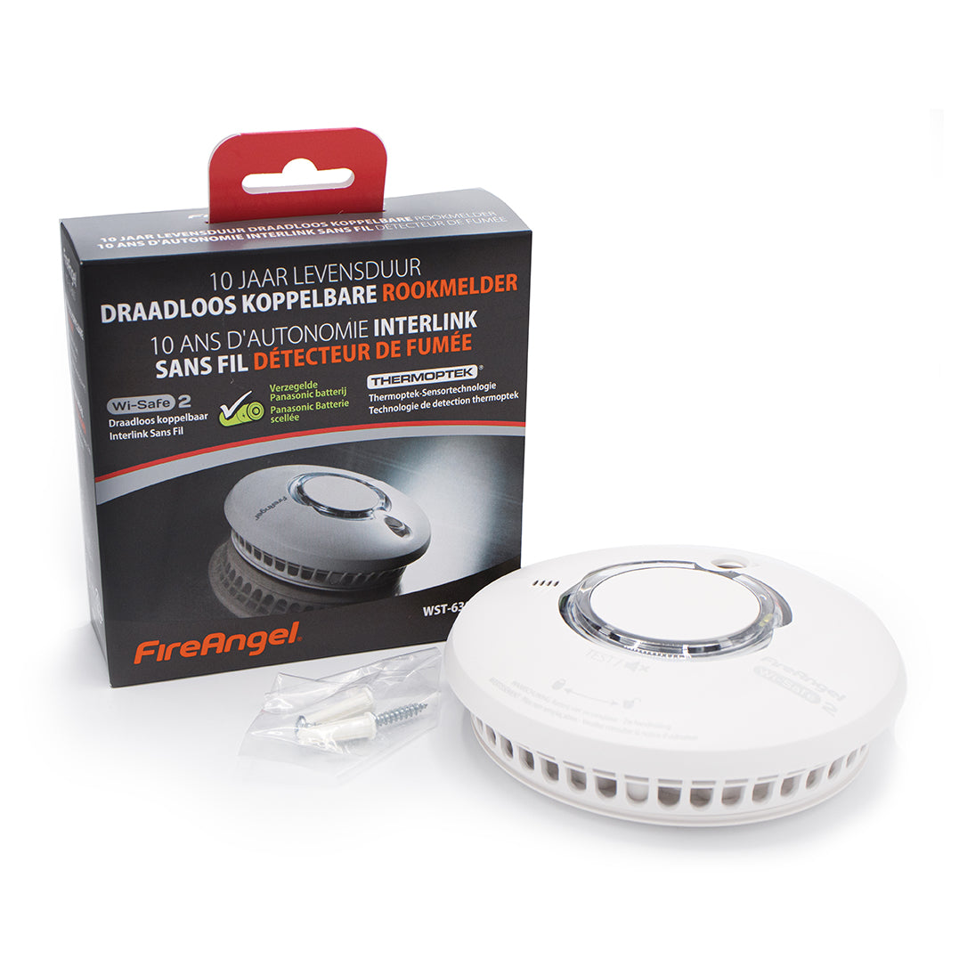 FireAngel WST-630T-BNLT draadloos koppelbare rookmelder 10 jaar lithium batterij