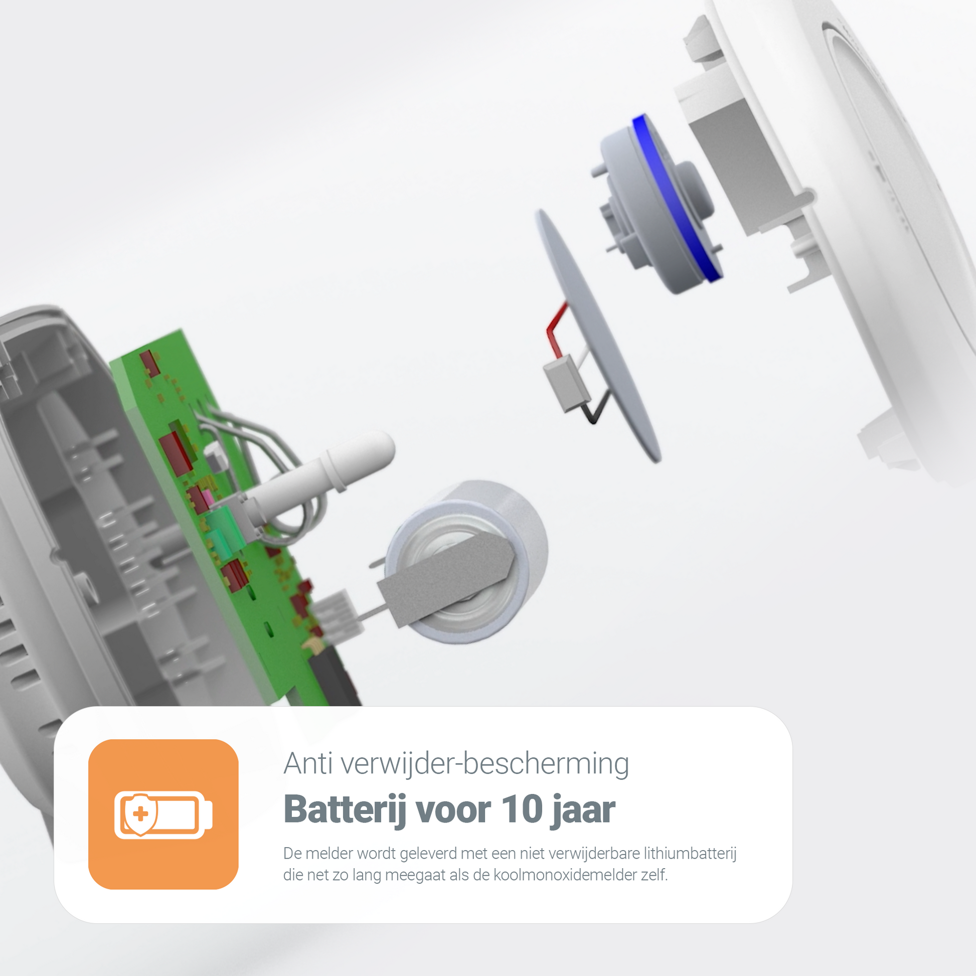 FireAngel FA3820 – Koolmonoxidemelder 10 jaar lithium batterij