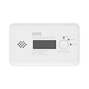 SAVS C10-W Koolmonoxidemelder – Draadloos Koppelbaar met LCD Display