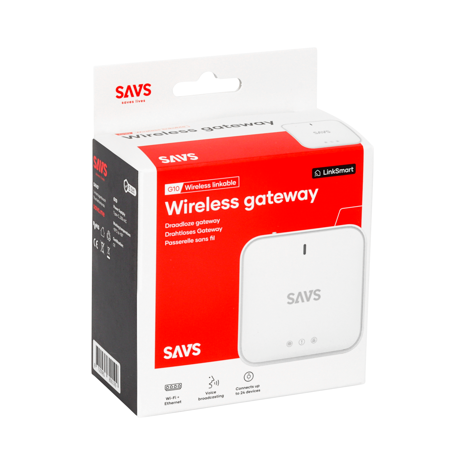 SAVS G10 Gateway – LinkSmart® Wi-Fi Basisstation kopen | Snelle levering bij Meldershop.nl