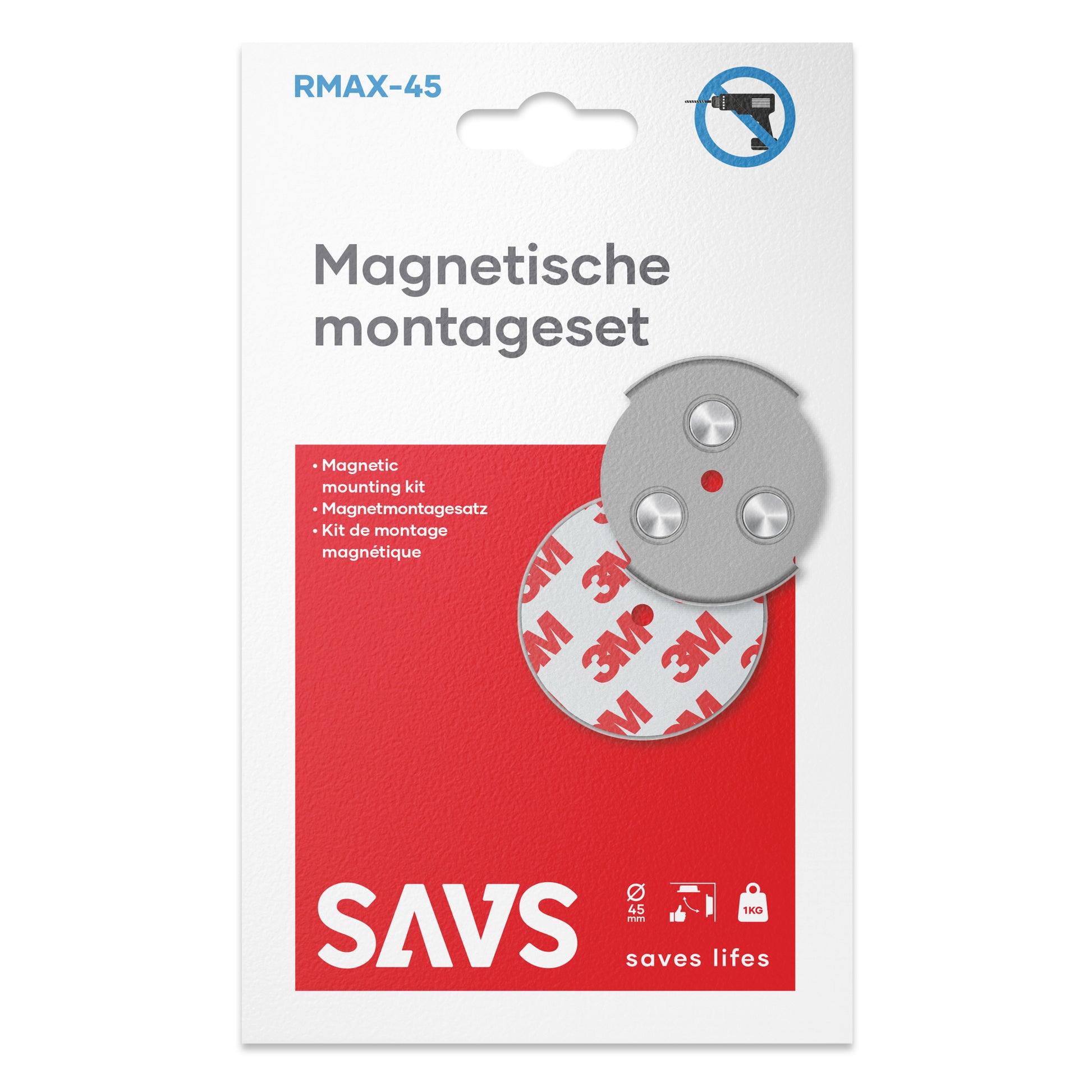SAVS RMAX 45 mm Magnetische Montageset – Duo Pack