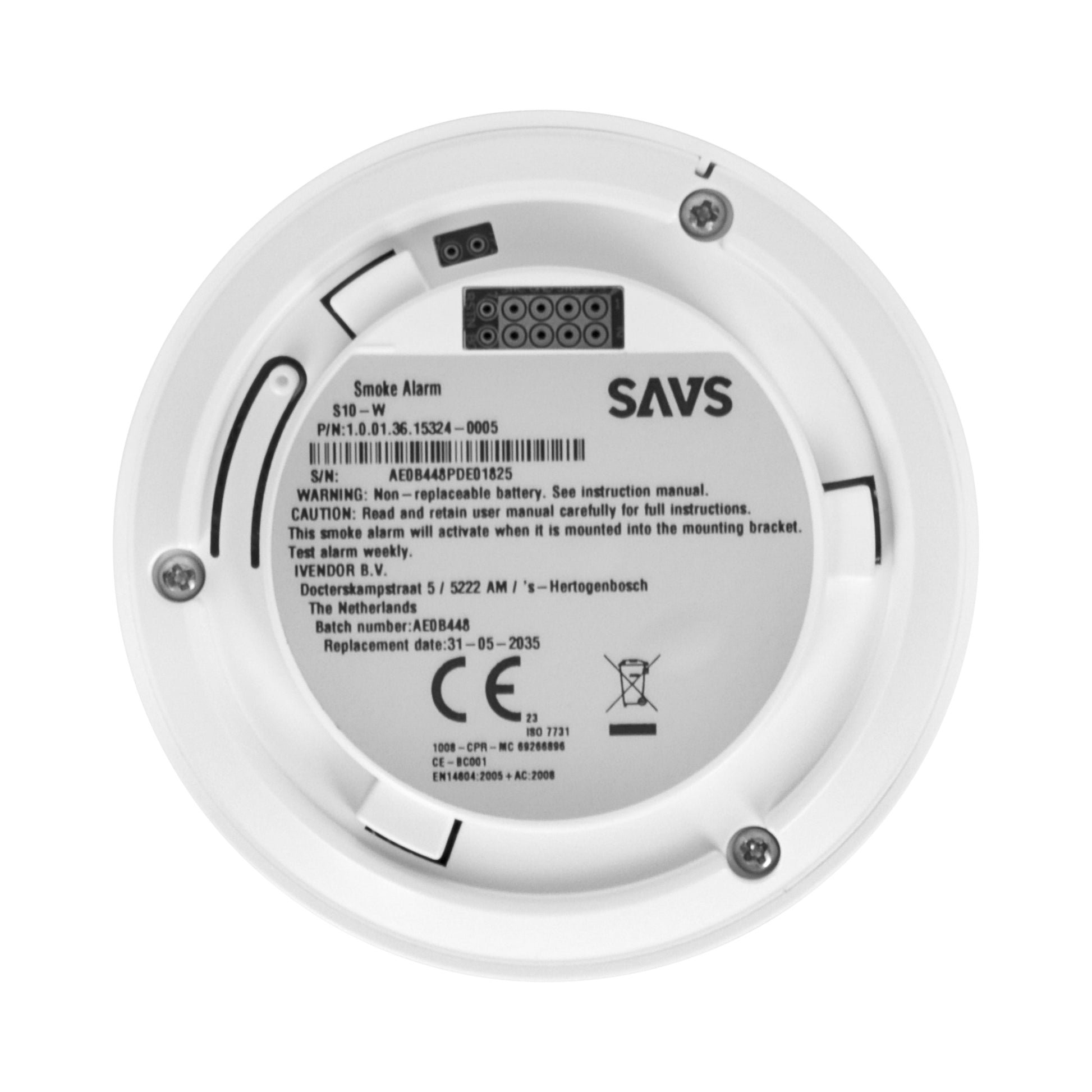 SAVS S10 Rookmelder – Betrouwbare Branddetectie met 10 Jaar Batterij kopen | Snelle levering bij Meldershop.nl