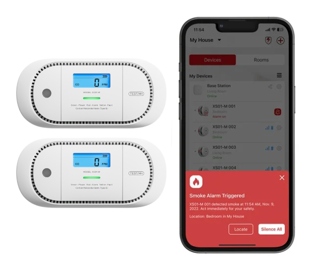 X-Sense XC01-M 2-Pack Koolmonoxidemelders – Link+ Pro