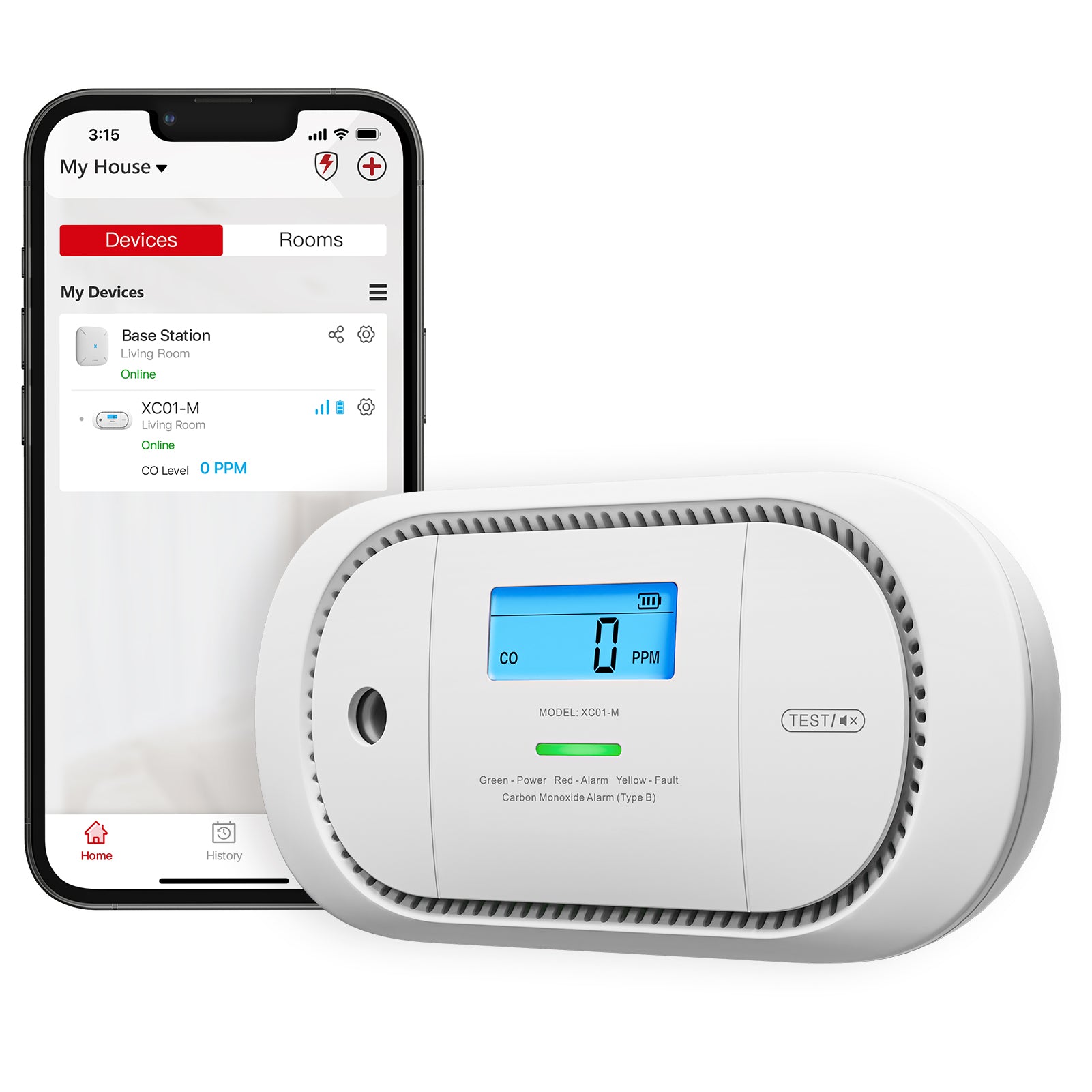 X-Sense XC01-M 2-Pack Koolmonoxidemelders – Link+ Pro